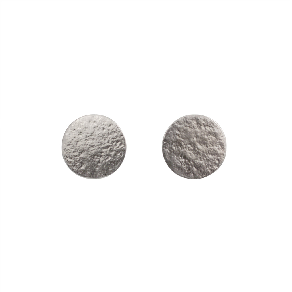 Cara Tonkin Paillette Large Silver Stud Earrings