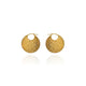 Cara Tonkin Paillette Disc Gold Plate Hoop Earrings