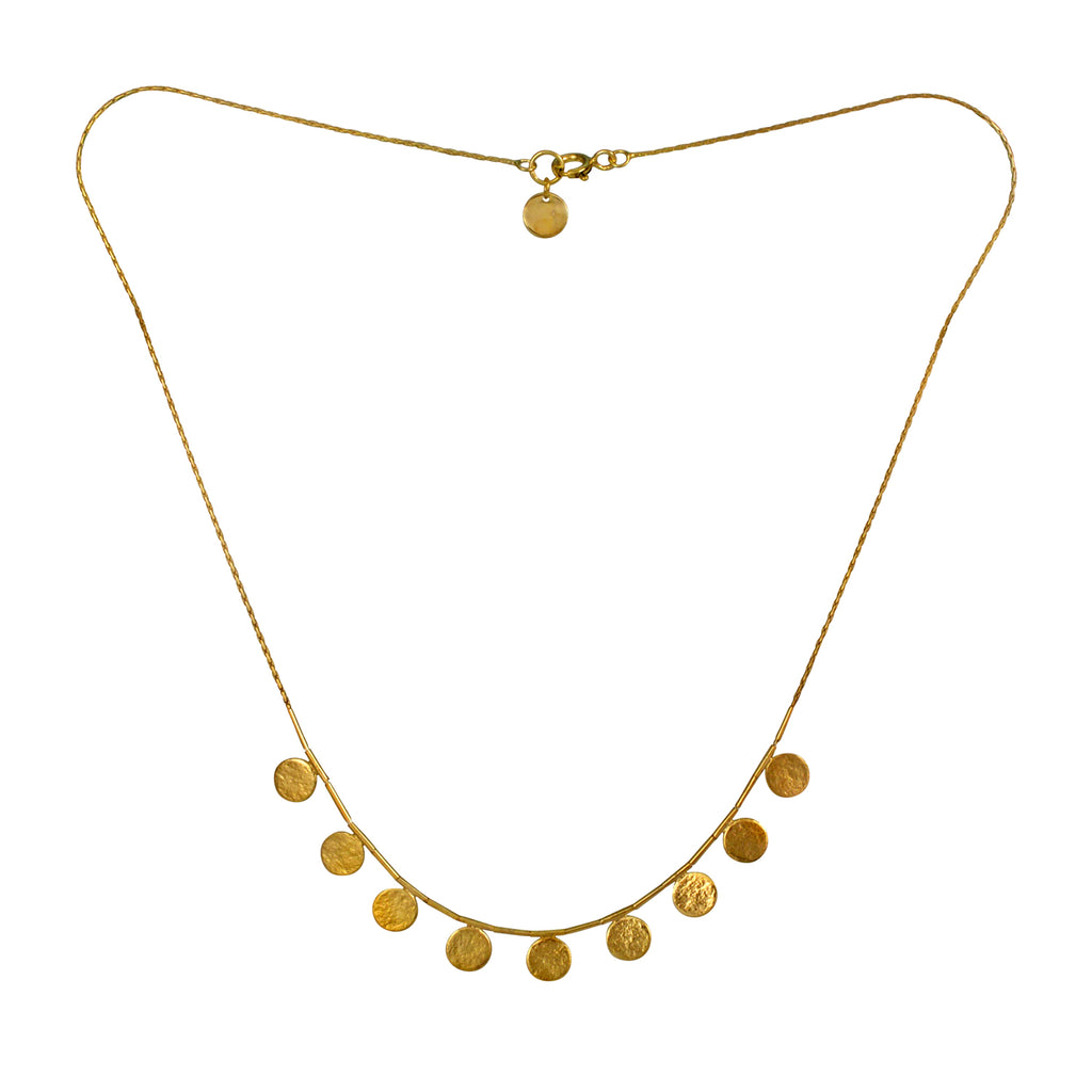 Cara Tonkin Paillette Short Gold Plate Necklace