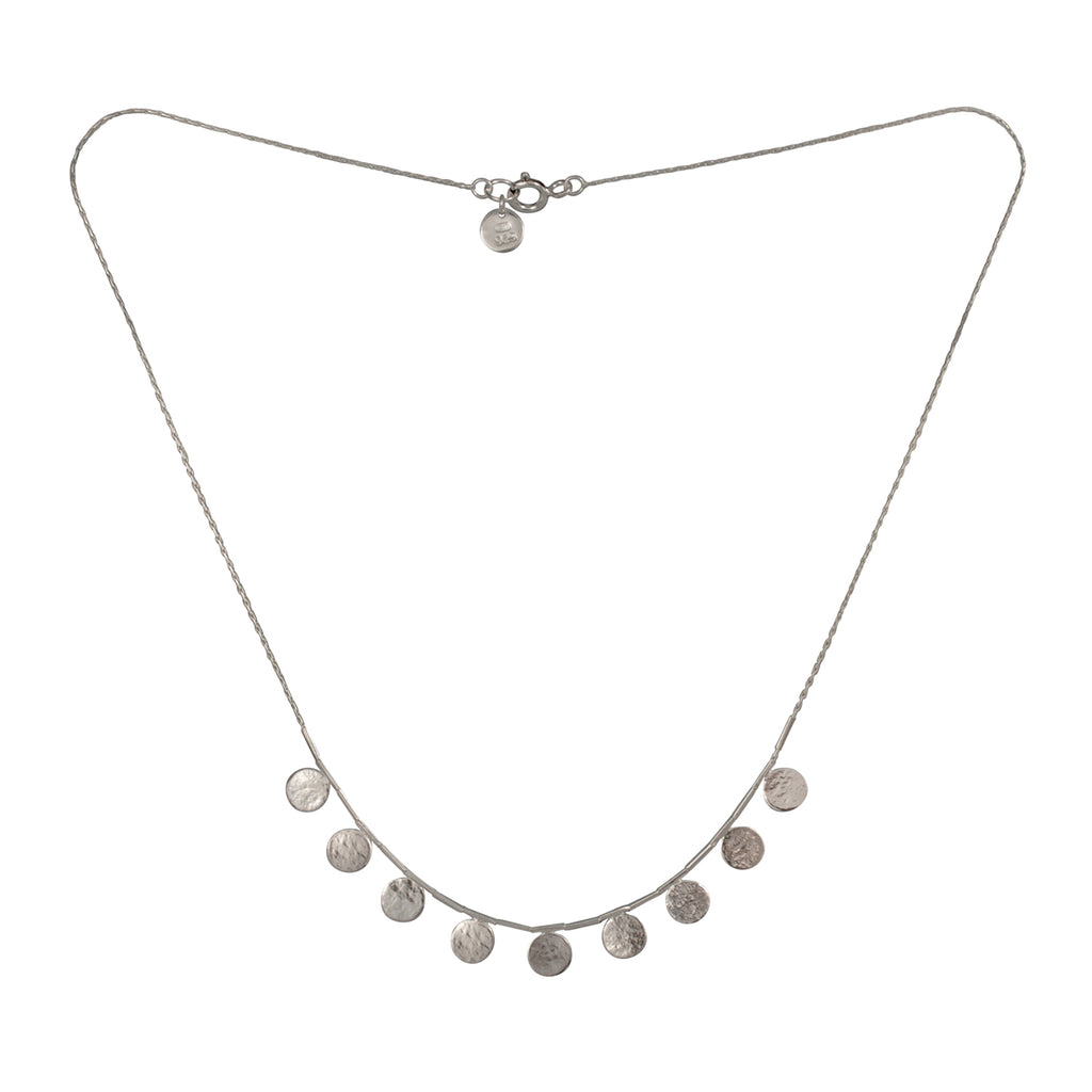 Cara Tonkin Paillette Silver Short Silver Necklace