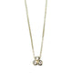 9ct Fairtrade Yellow Gold and Three Diamond Necklace
