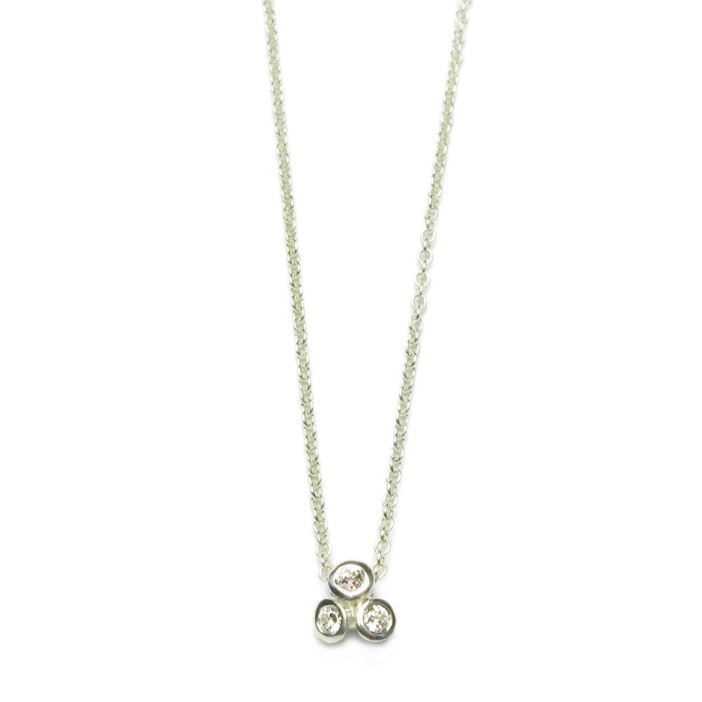 Diana Porter Jewellery contemporary white gold diamond necklace