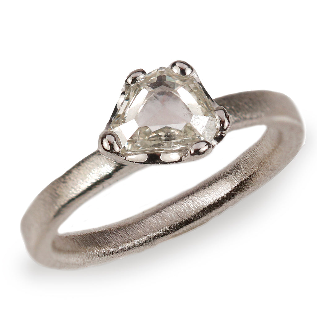 Bespoke - Platinum with Half Moon Diamond