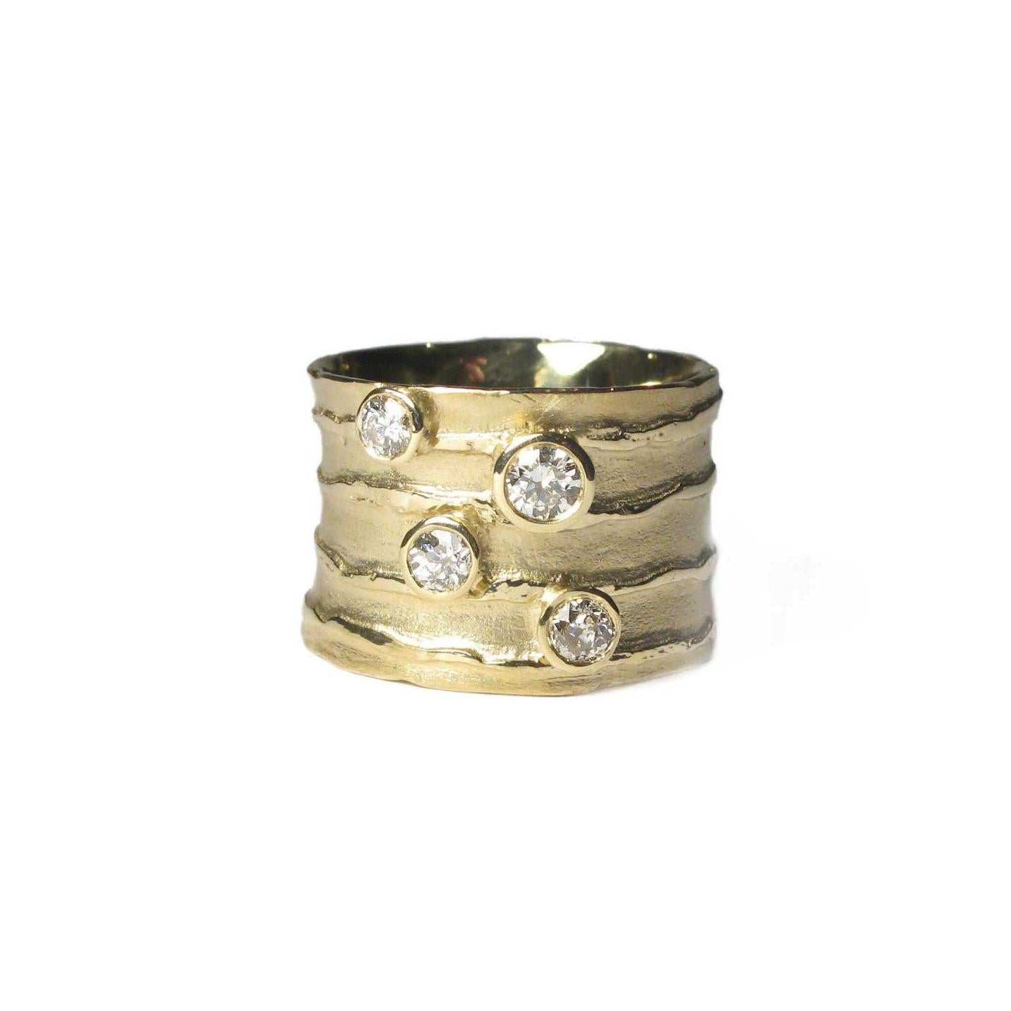 Diana Porter Jewellery bespoke commission recycled gold and diamond ring