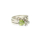 Bespoke - White Gold Stacking Rings, using Heirloom Pearls and Peridots