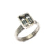 Bespoke - Emerald cut Zoisite and White Gold Ring