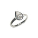 Bespoke - Pear Cut Diamond and Platinum Ring
