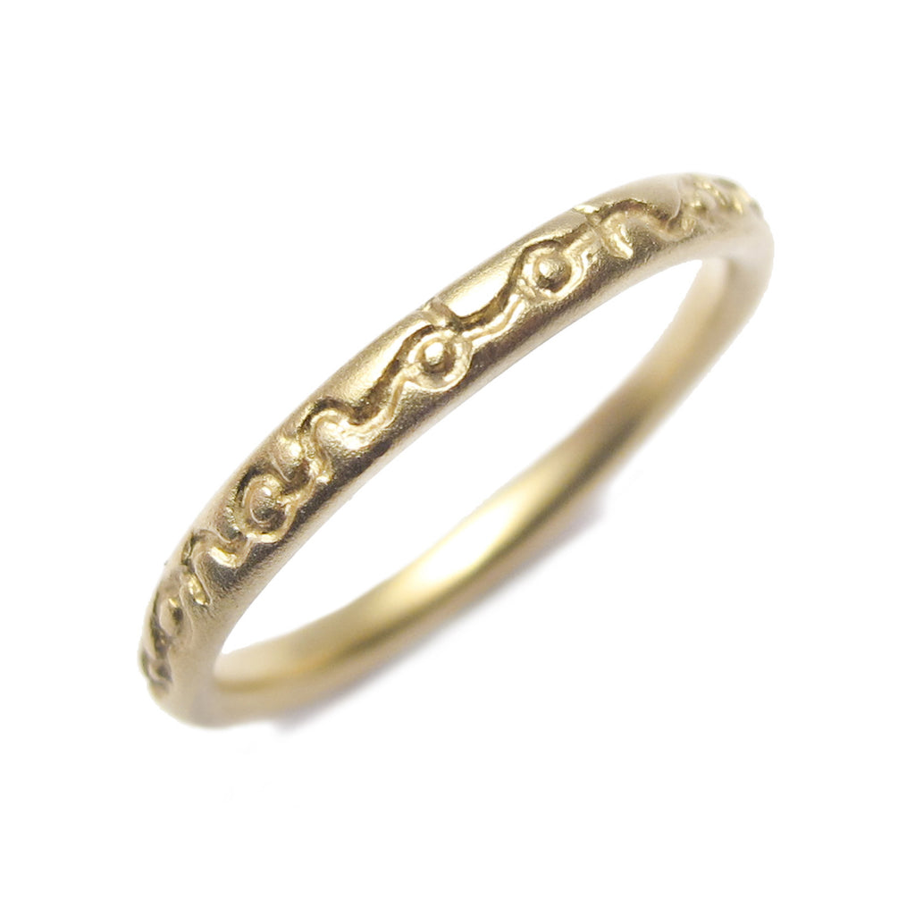 Slim Fairtrade Yellow Gold 'on and on' Ring