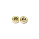 Round 18ct Fairtrade Yellow Gold and Diamond Ear Studs