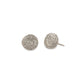 Large Silver Etched Ear Studs