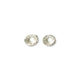 Silver 'Strata' Ear Studs