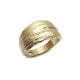 18ct Fairtrade Yellow Gold Etched 'Strata' Eternity Ring
