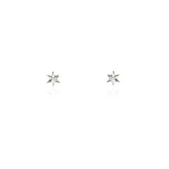 Momocreatura Micro Star Stud Earrings Silver