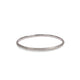 Silver Textured Narrow 'Strata' Bangle
