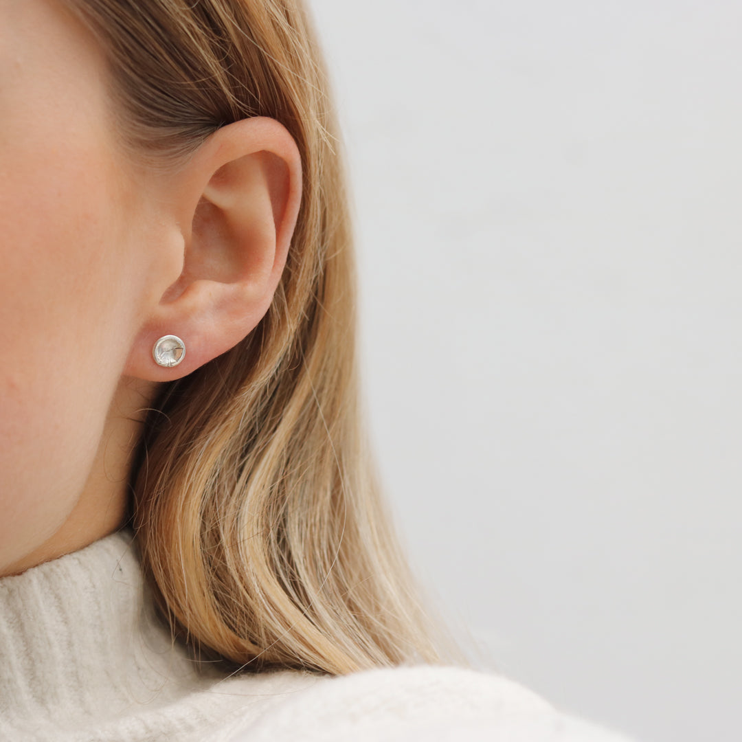 Becca Macdonald Silver Cup Stud Earrings