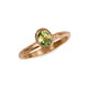 Bespoke 9ct Yellow Gold Ring with Vivid Peridot
