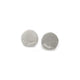 Silver 'and on' Round Disc Earrings