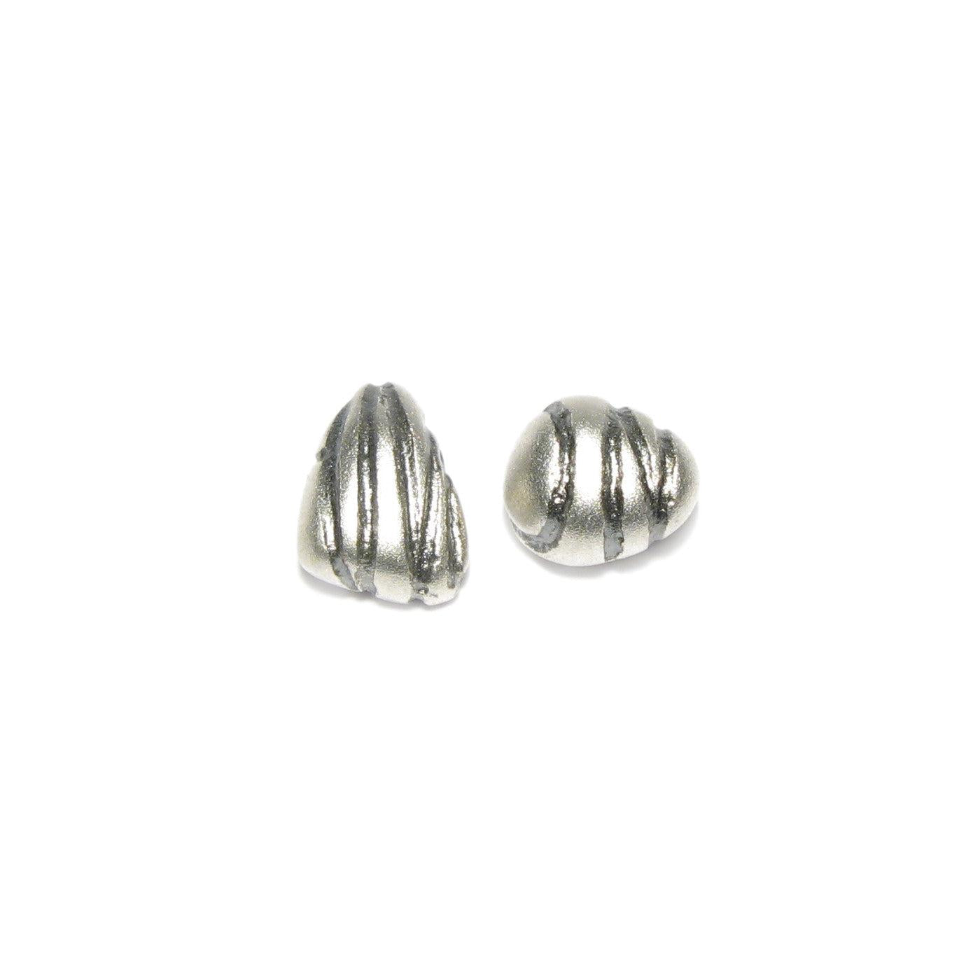 Diana Porter etched and on silver ear studs