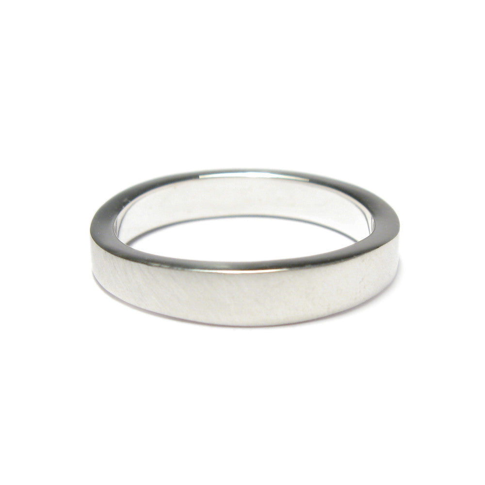 Diana Porter plain  silver wedding ring