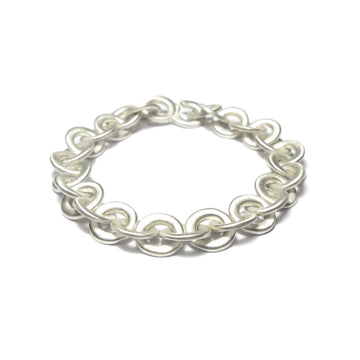 Diana Porter silver handmade link charm bracelet