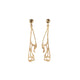 Zoya Dickinson Butterfly Brown Rose Cut Diamond Drop Yellow Gold Earrings