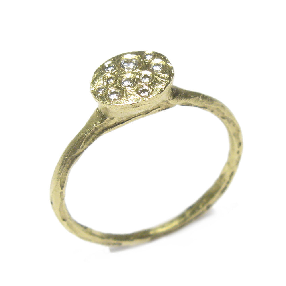 Diana Porter Jewellery contemporary diamond and gold engagement ring