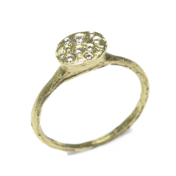 Diana Porter Jewellery contemporary diamond and gold engagement ring