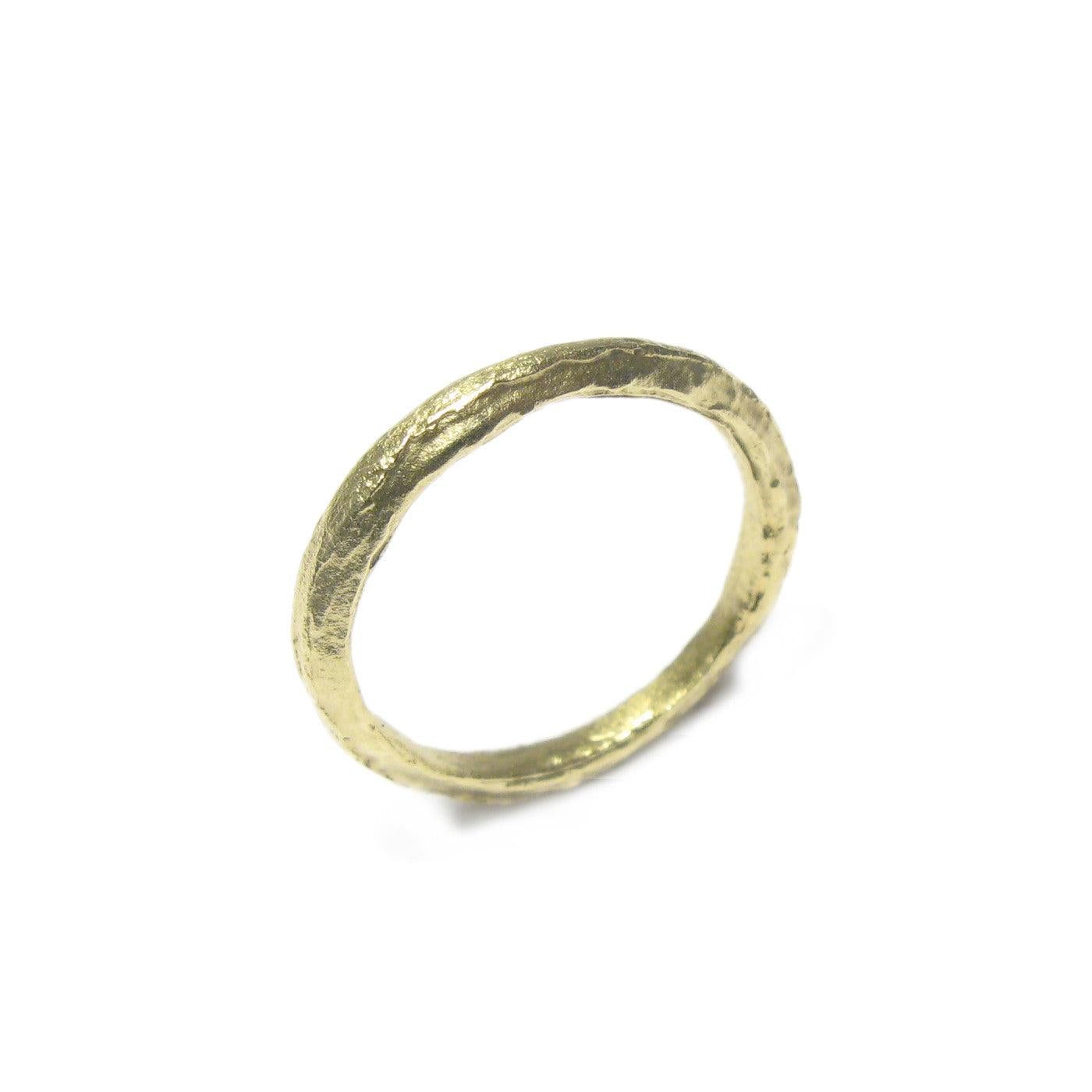 Diana Porter Jewellery contemporary green gold wedding ring
