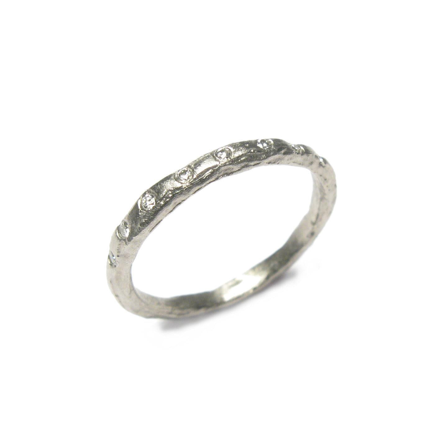 Diana Porter Jewellery modern diamond platinum eternity wedding ring 