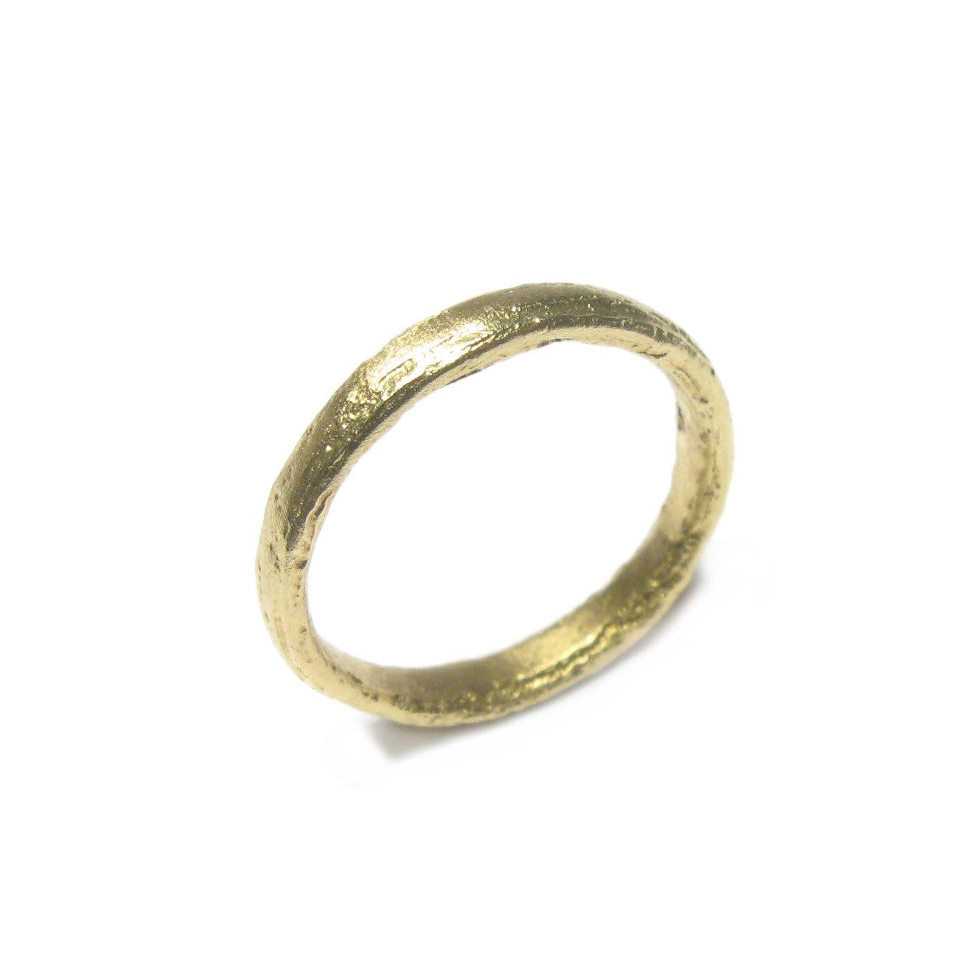 Diana Porter Jewellery unique green gold wedding ring