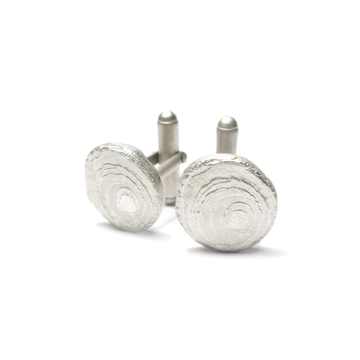 Diana Porter Jewellery contemporary silver cufflinks