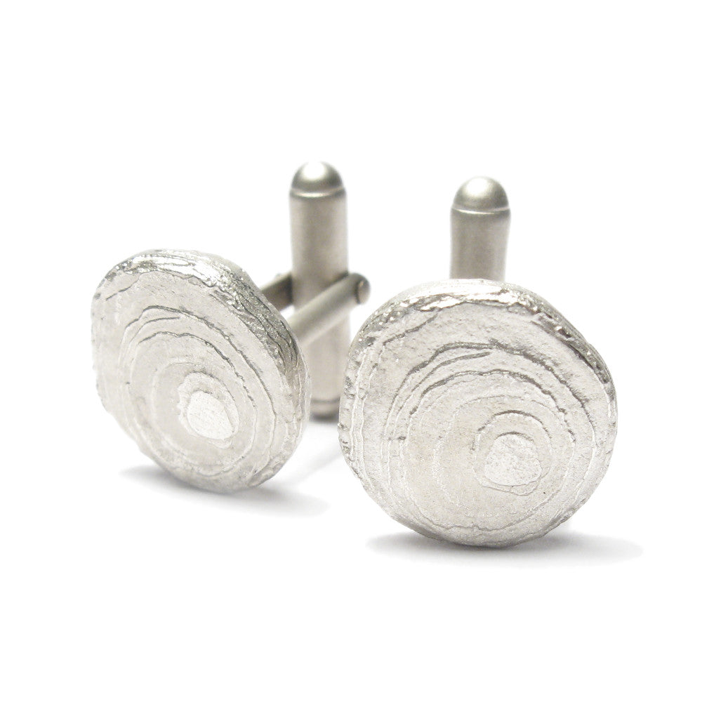 Diana Porter Jewellery contemporary silver cufflinks