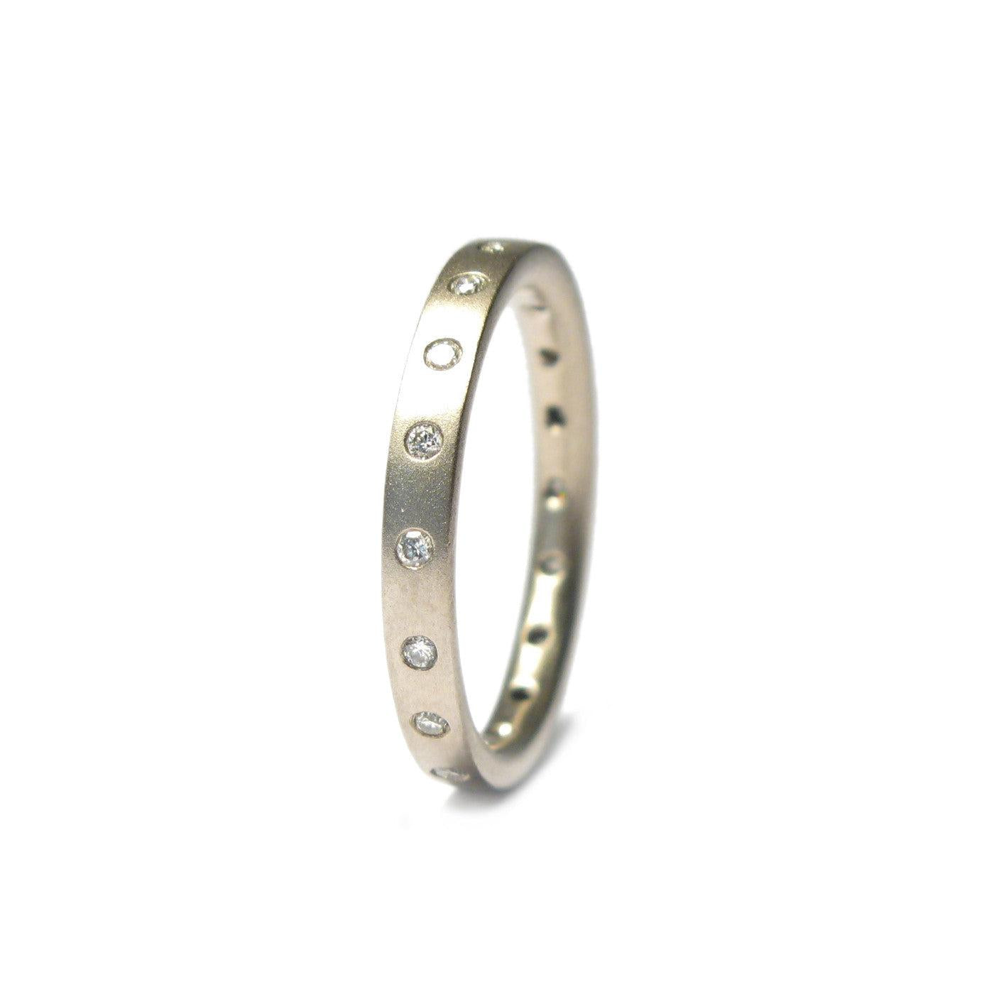 Diana Porter Jewellery contemporary white gold eternity ring