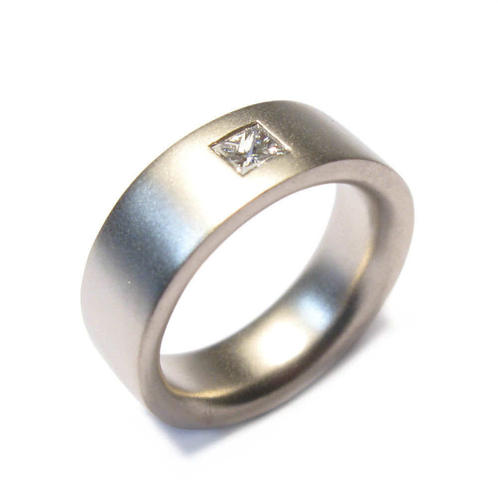 Diana Porter Jewellery modern princess cut diamond white gold engagement ring