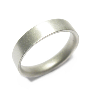 Diana Porter Jewellery contemporary mens white gold wedding ring
