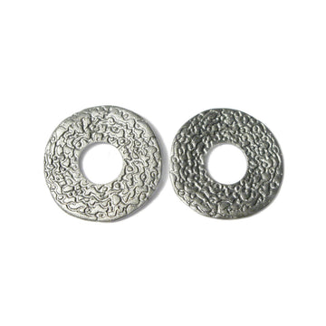 Diana Porter Jewellery contemporary etched silver stud earrings