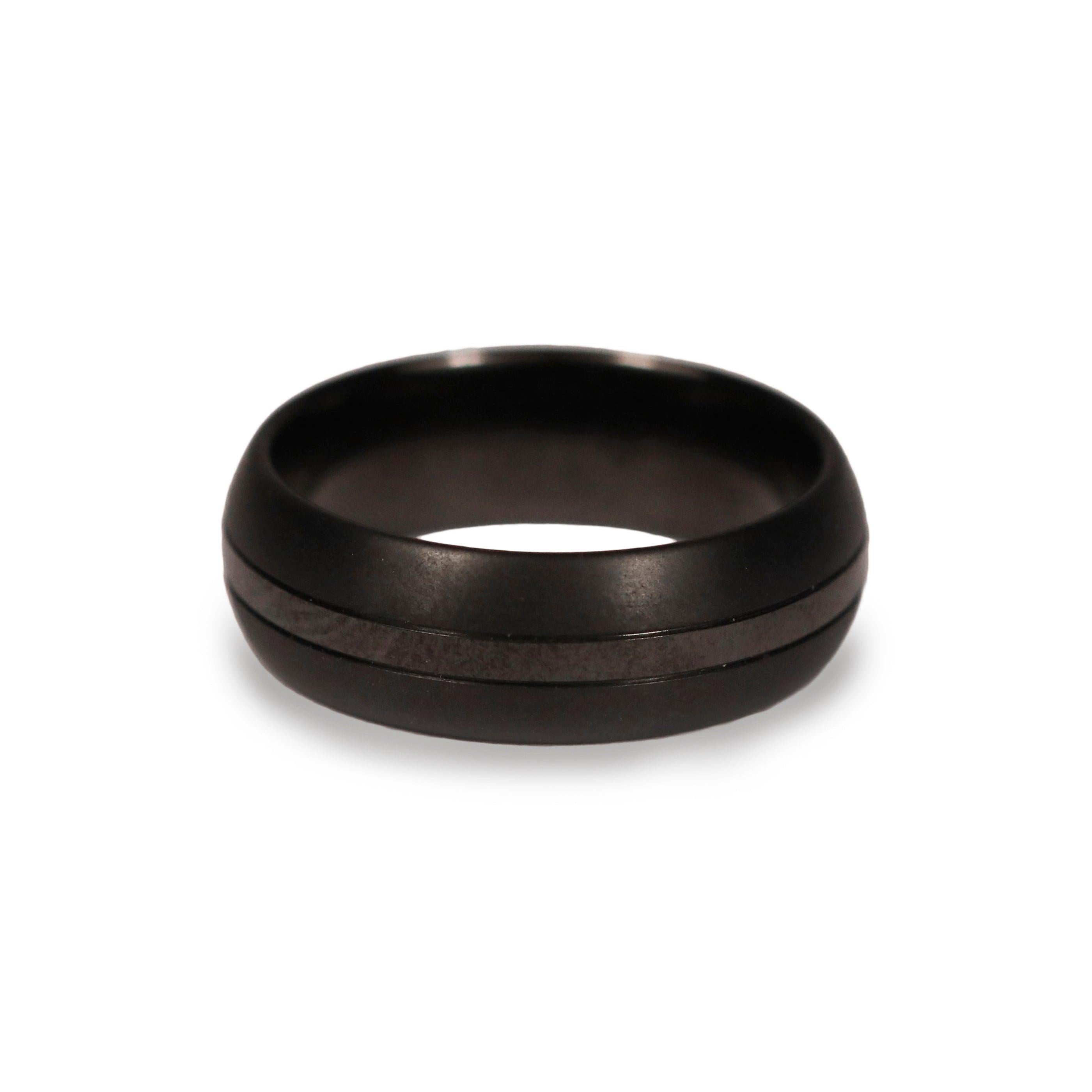 GETi Black Zirconium Dome Profile Ring