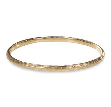 9ct Fairtrade Yellow gold 'Strata' Bangle