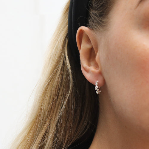 Hannah Bedford Silver Petite Granule Hoops