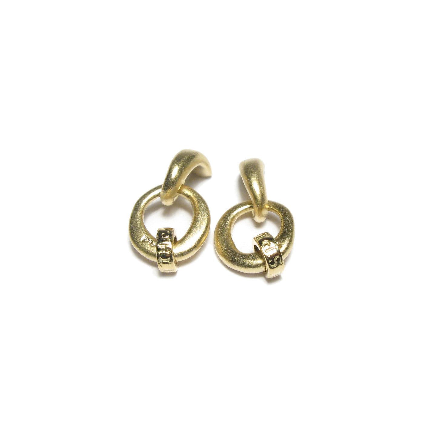 Diana Porter Jewellery contemporary gold earrings