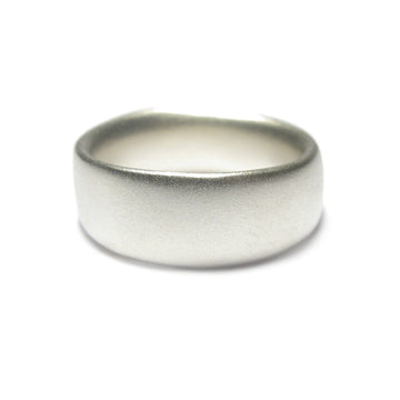 Diana Porter Jewellery contemporary silver or gold mens wedding ring