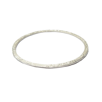 Diana Porter Jewellery contemporary etched silver stacking bangle