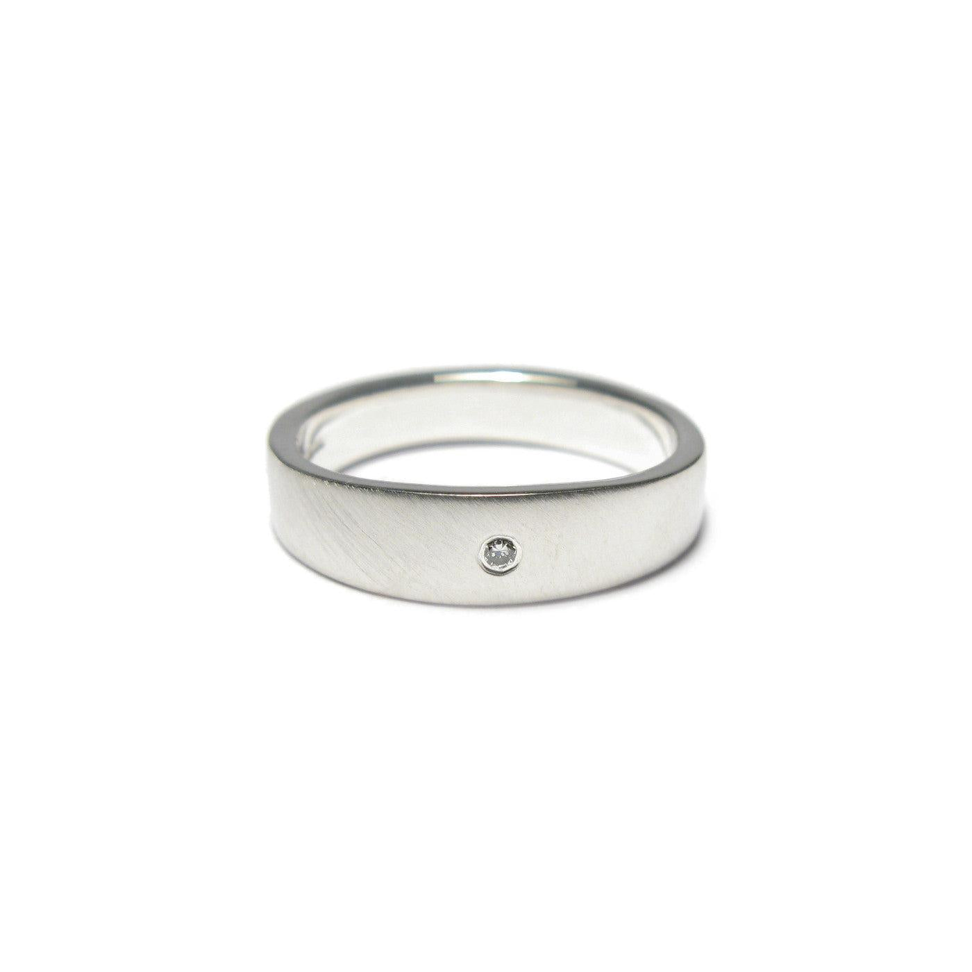 Diana Porter Jewellery contemporary silver diamond ring