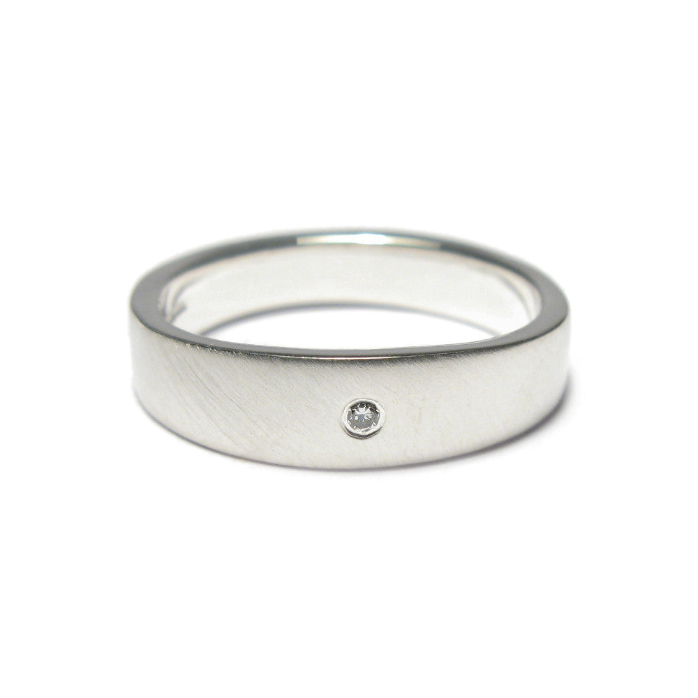 Diana Porter Jewellery contemporary silver diamond ring