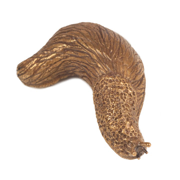 Amy Findlay Bronze 'Winnie' Slug Brooch