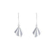 Alice Barnes Pleated Hook Earrings Silver