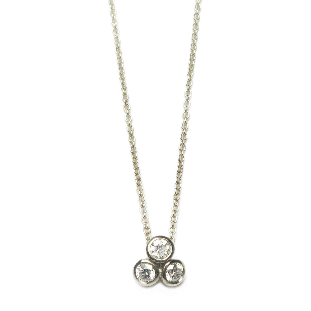 Diana Porter Jewellery contemporary white gold diamond necklace