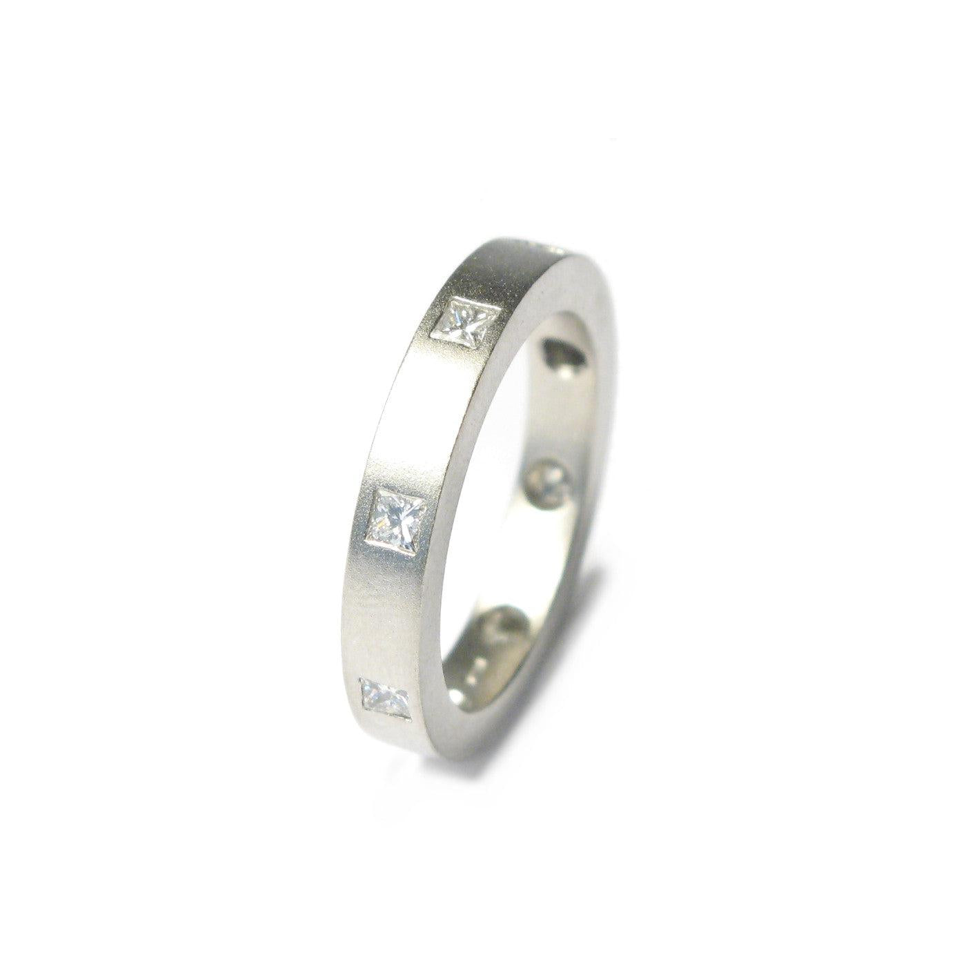 Diana Porter Jewellery contemporary platinum eternity wedding ring