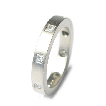 Diana Porter Jewellery contemporary platinum eternity wedding ring