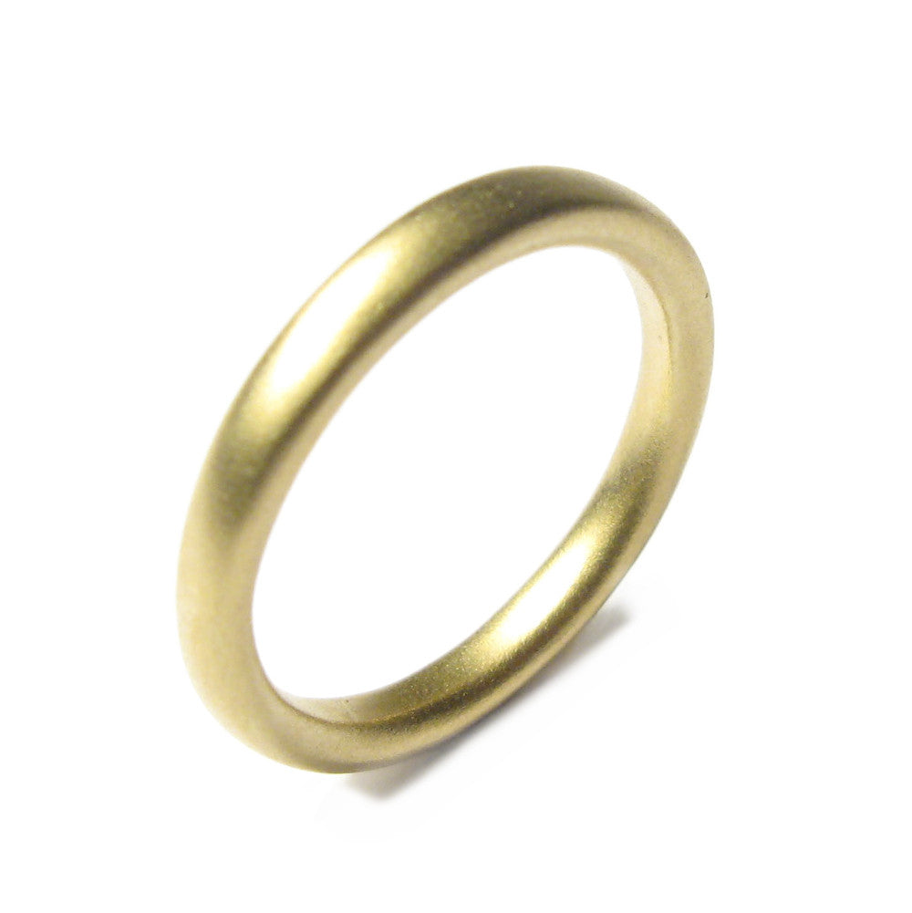 Diana Porter Jewellery contemporary narrow yellow gold wedding ring